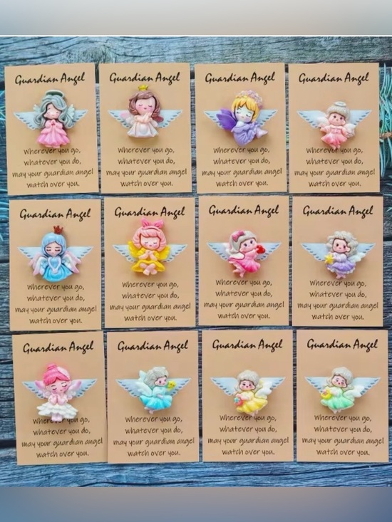 Other - 24 Guardian Angel Pocket Charms with Encouragement Cards